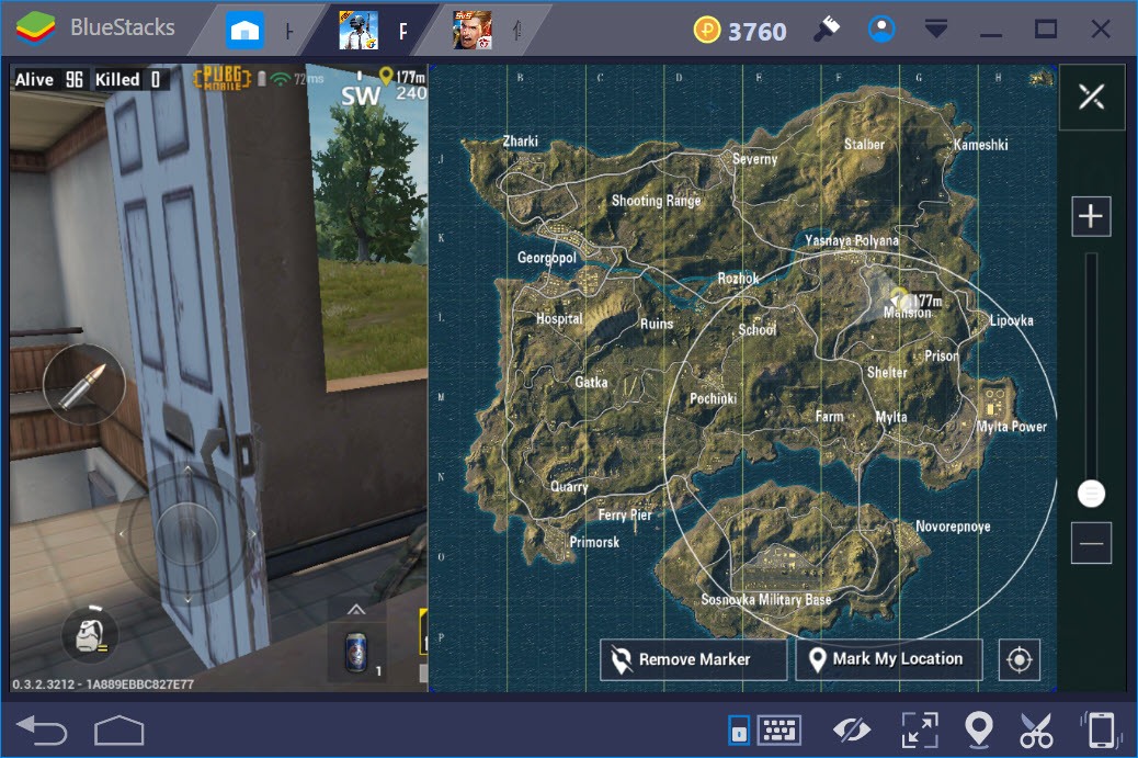 PUBG Mobile: Cách chọn vị trí nhảy, địa điểm di chuyển khi chơi bằng BlueStacks