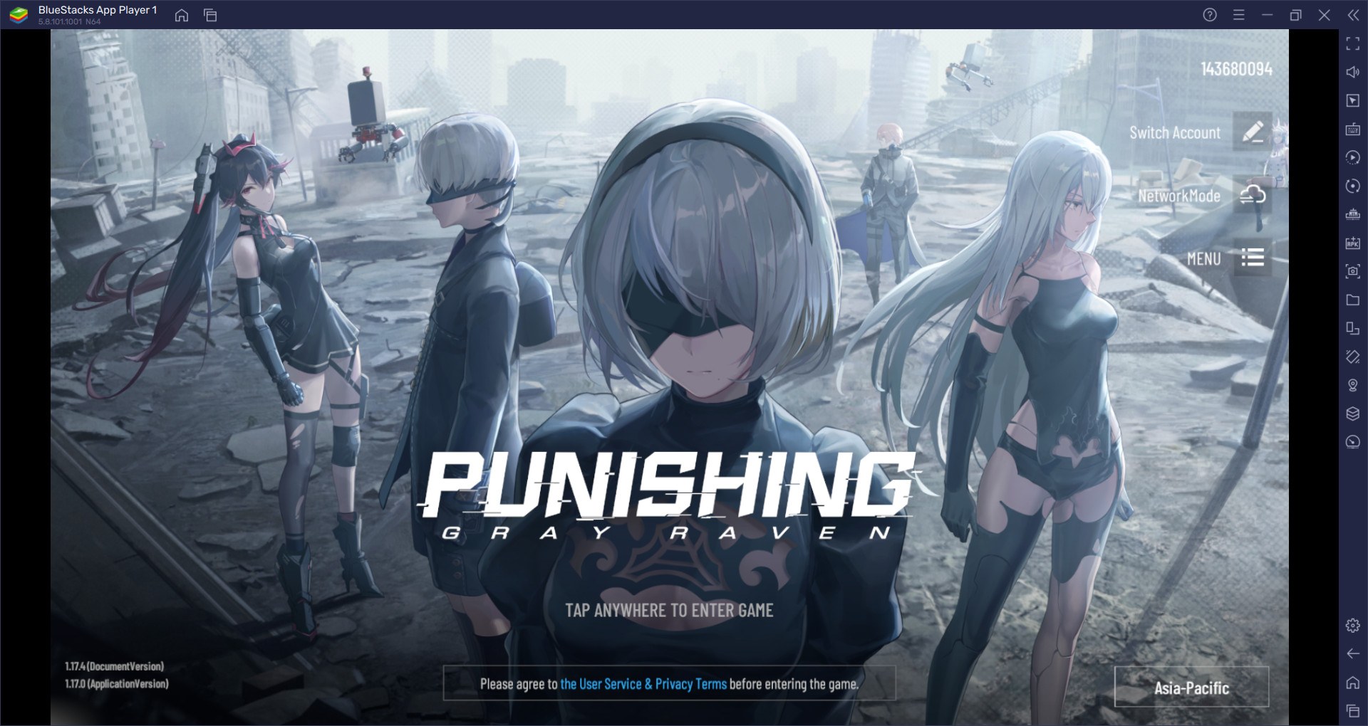 การสุ่มใหม่ในเกม Punishing: Gray Raven