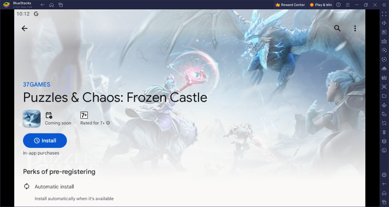 Trải nghiệm tựa game Puzzles & Chaos: Frozen Castle trên PC với BlueStacks