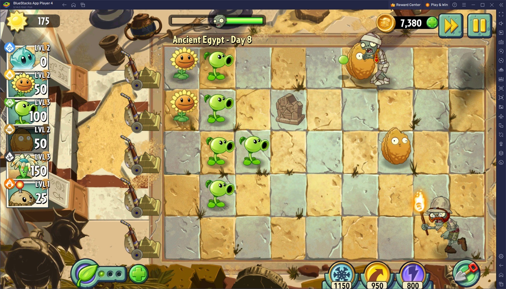 Гайд по битвам с зомби в Plants vs Zombies 2 — как побеждать на всех уровнях  игры? | BlueStacks