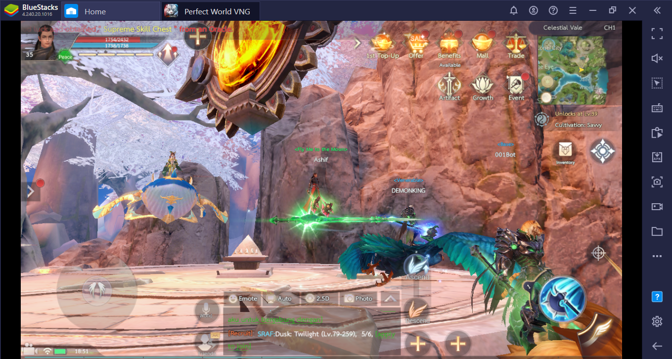 Cara Asyik Main MMORPG Keren Perfect World VNG di PC dengan BlueStacks