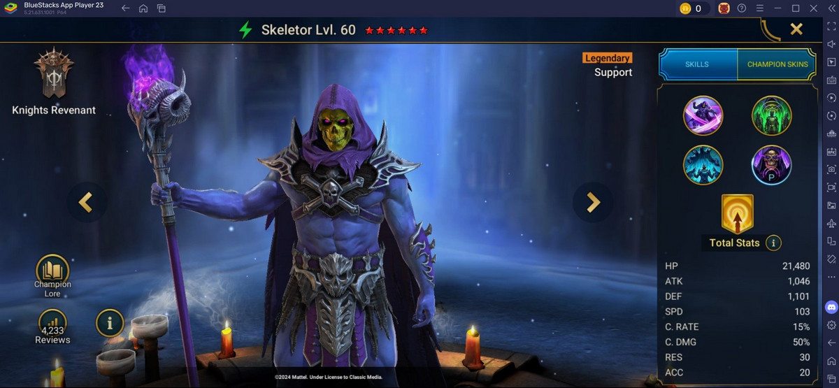 RAID: Shadow Legends: คอลแลปส์ระหว่าง He-Man และ Skeletor แชมเปี้ยนระดับตำนานฟรี