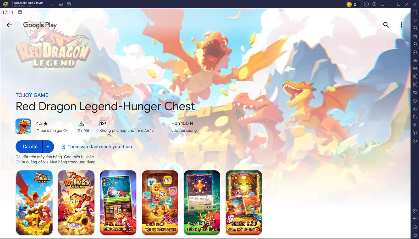 Cùng chơi Red Dragon Legend-Hunger Chest trên PC với BlueStacks