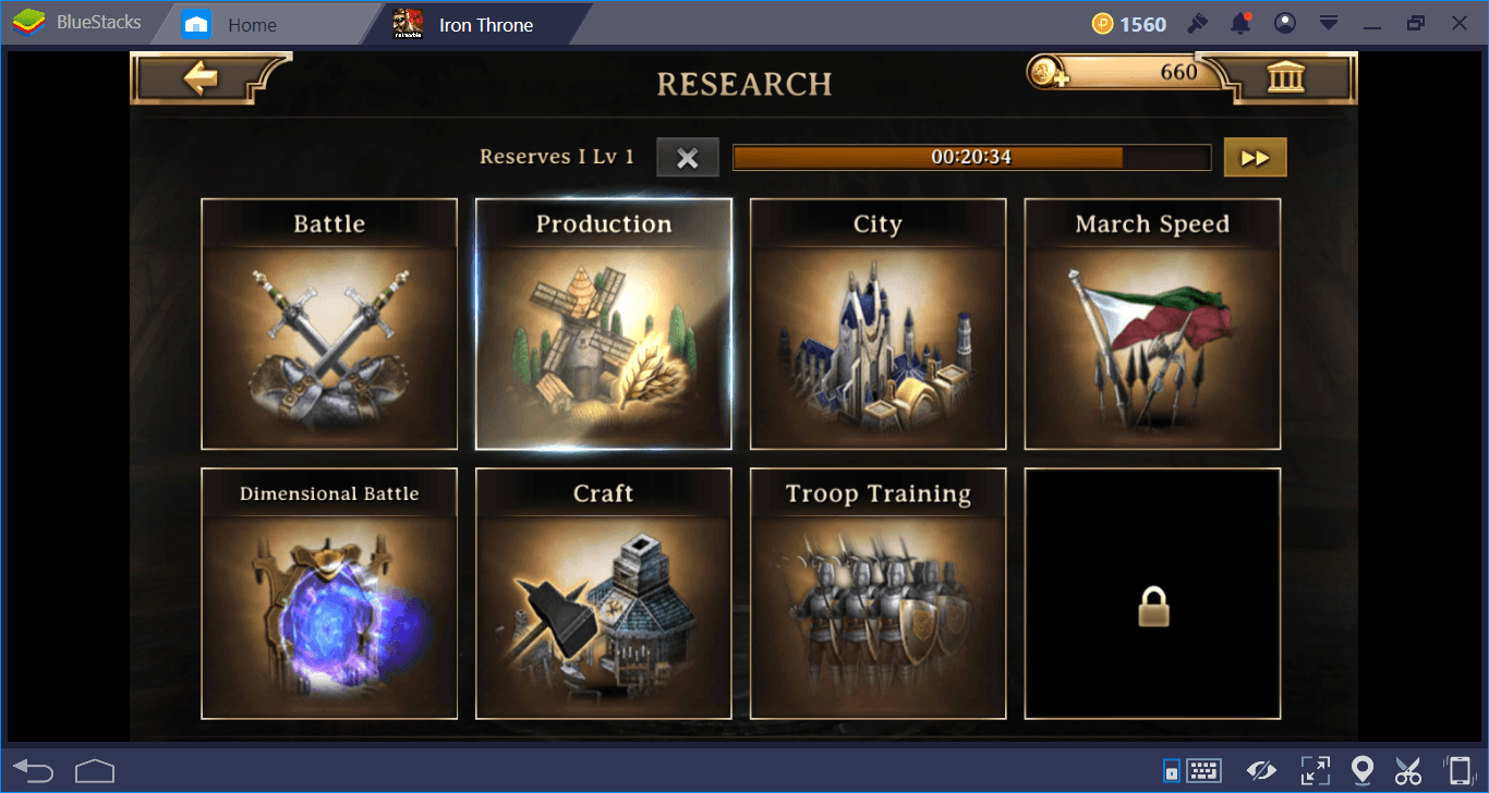 Iron Throne Research & Equipment Guide