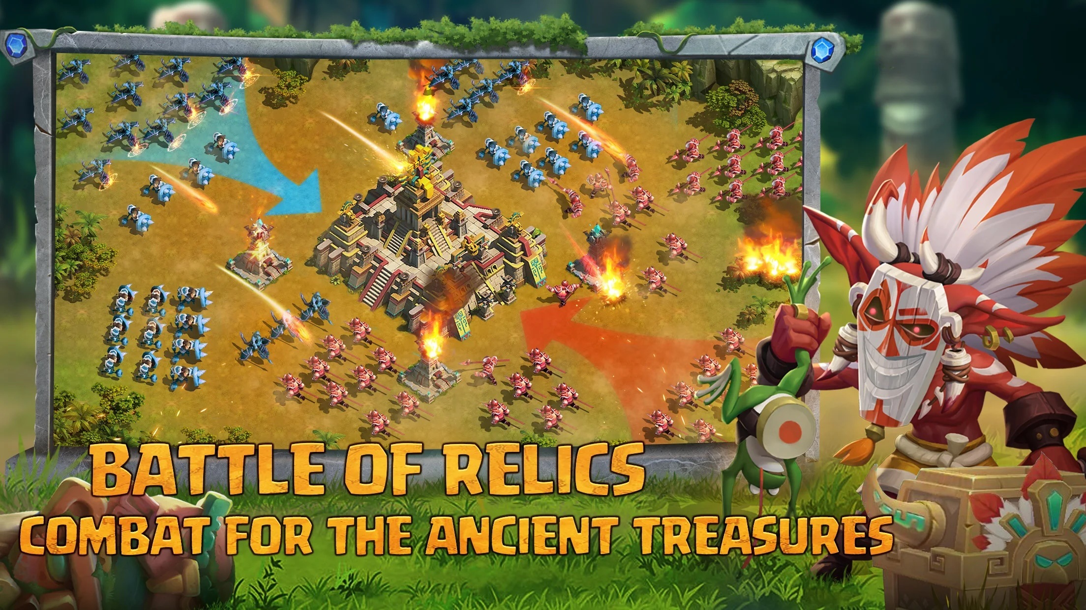 Trở thành thủ lĩnh bộ lạc đảo xa khi chơi Rise of Clans: Island War trên PC với BlueStacks