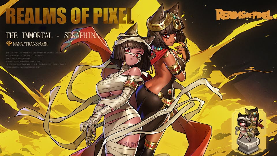 Realms of Pixel The Immortal – Invocation de Seraphina L’Ascension de la Lumière