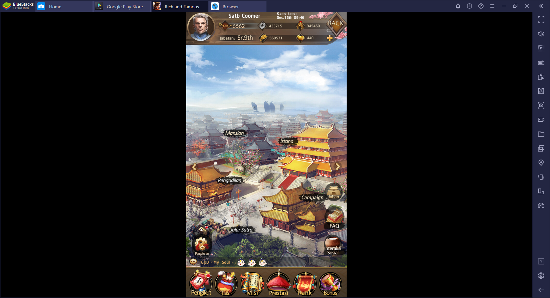 Kaisar Langit: Rich and Famous - Cara Bermain Game Portrait Ini di BlueStacks