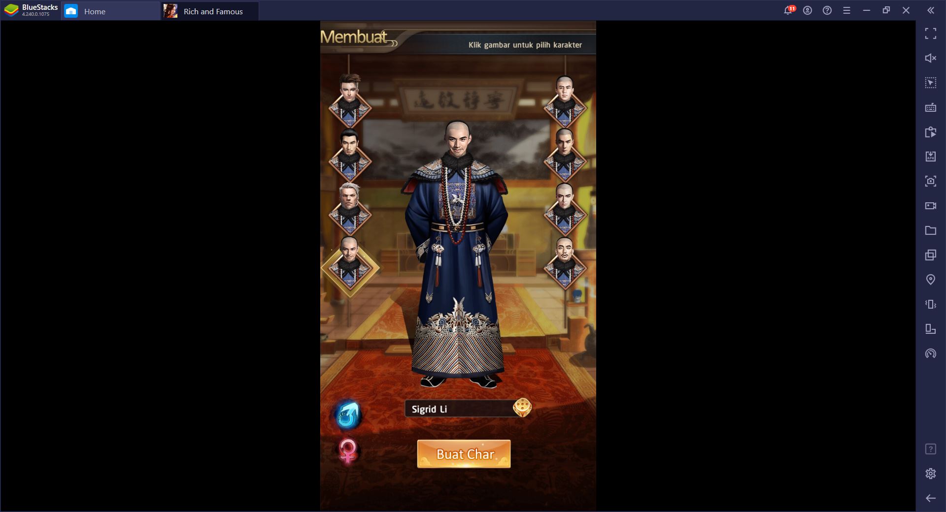 Kaisar Langit: Rich and Famous - Cara Bermain Game Portrait Ini di BlueStacks