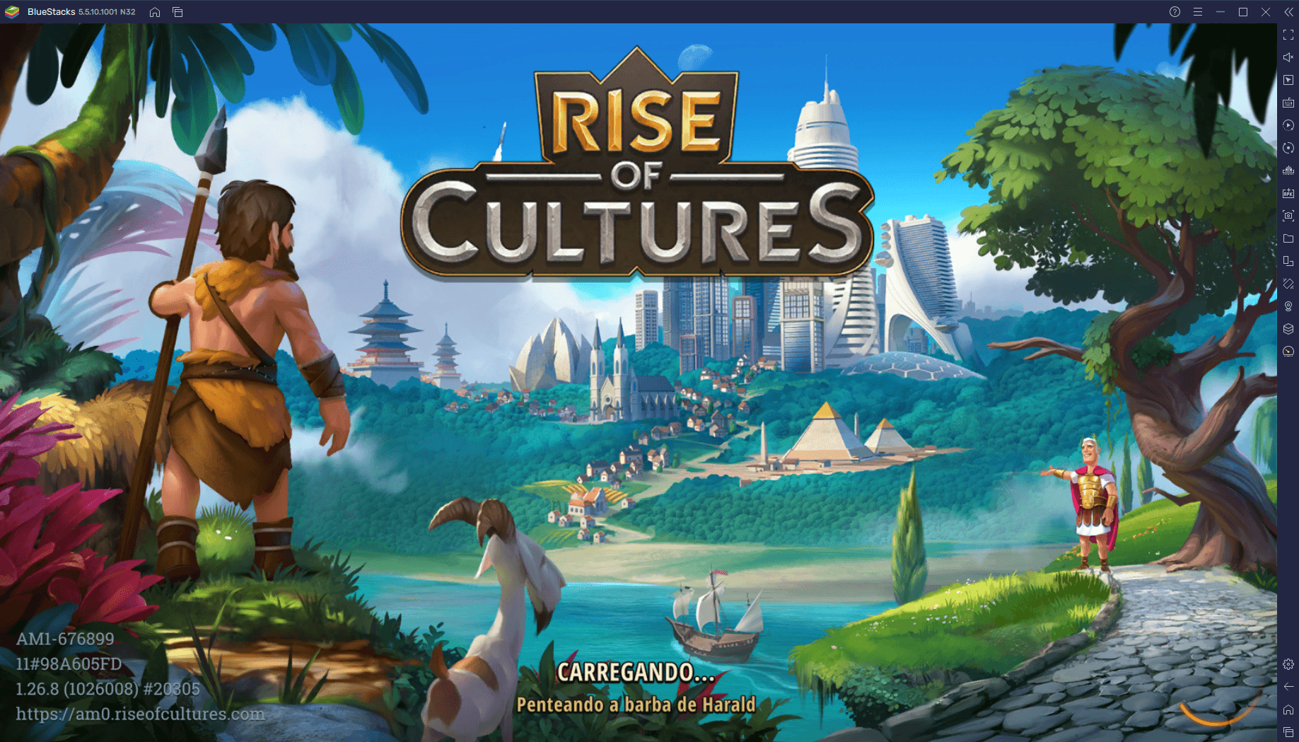 Como Jogar Rise of Cultures no PC com BlueStacks