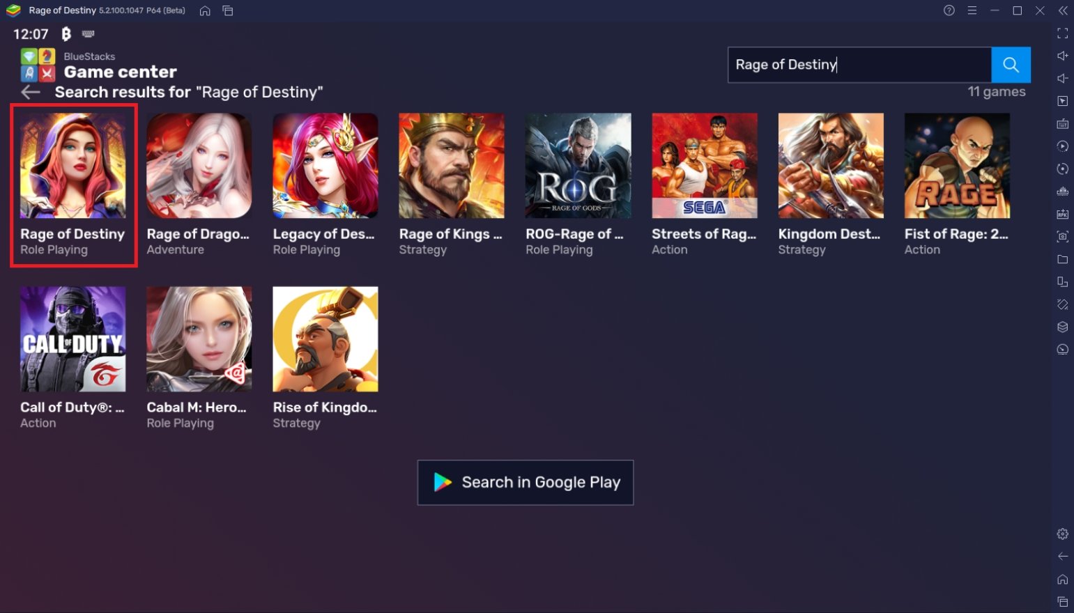 How to Play Rage of Destiny on PC with BlueStacks