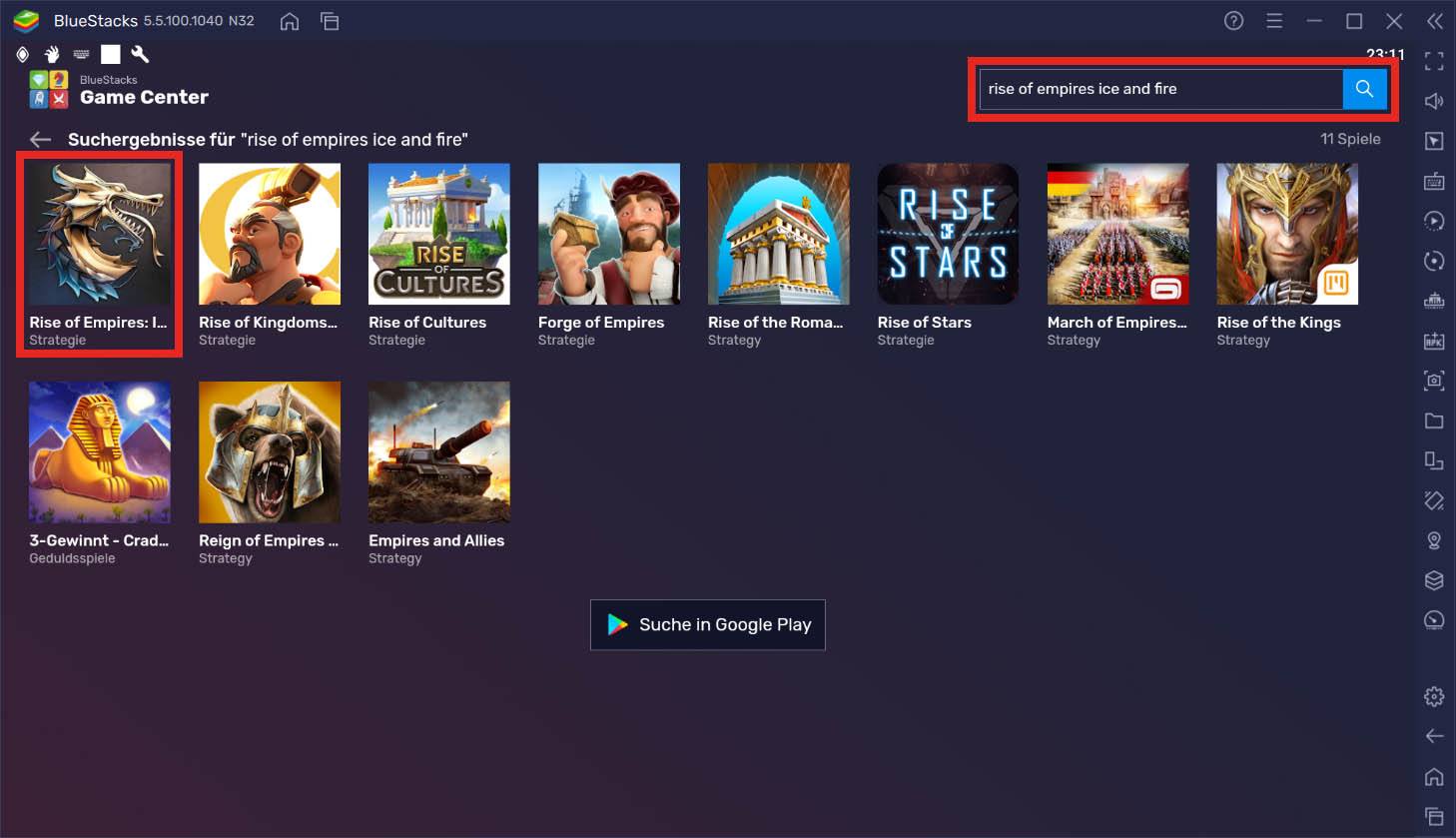 So spielst du Rise of Empires: Ice and Fire auf dem PC mit BlueStacks