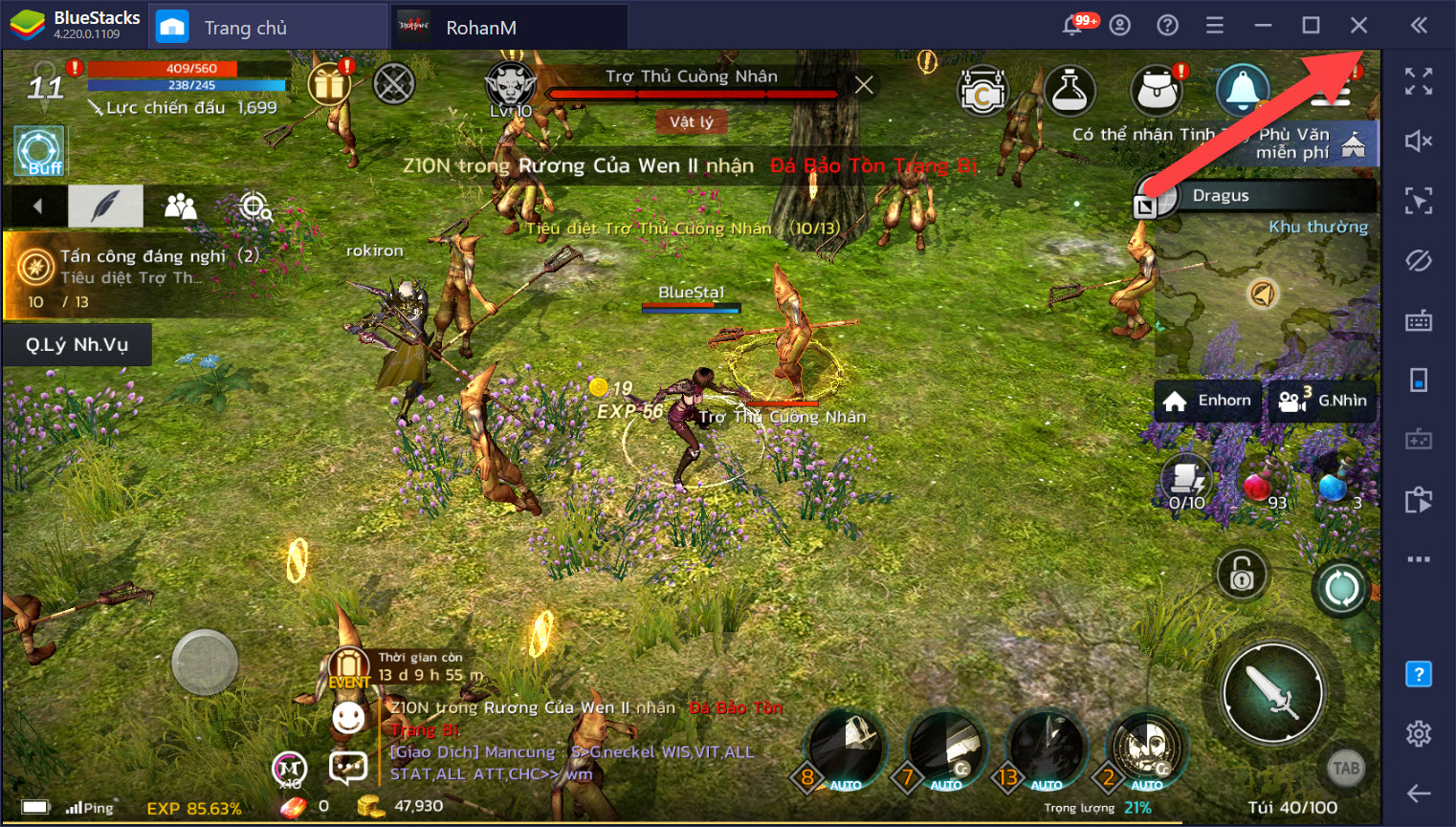 Thiết lập Game Controls cho PvP và PvE trong ROHAN M