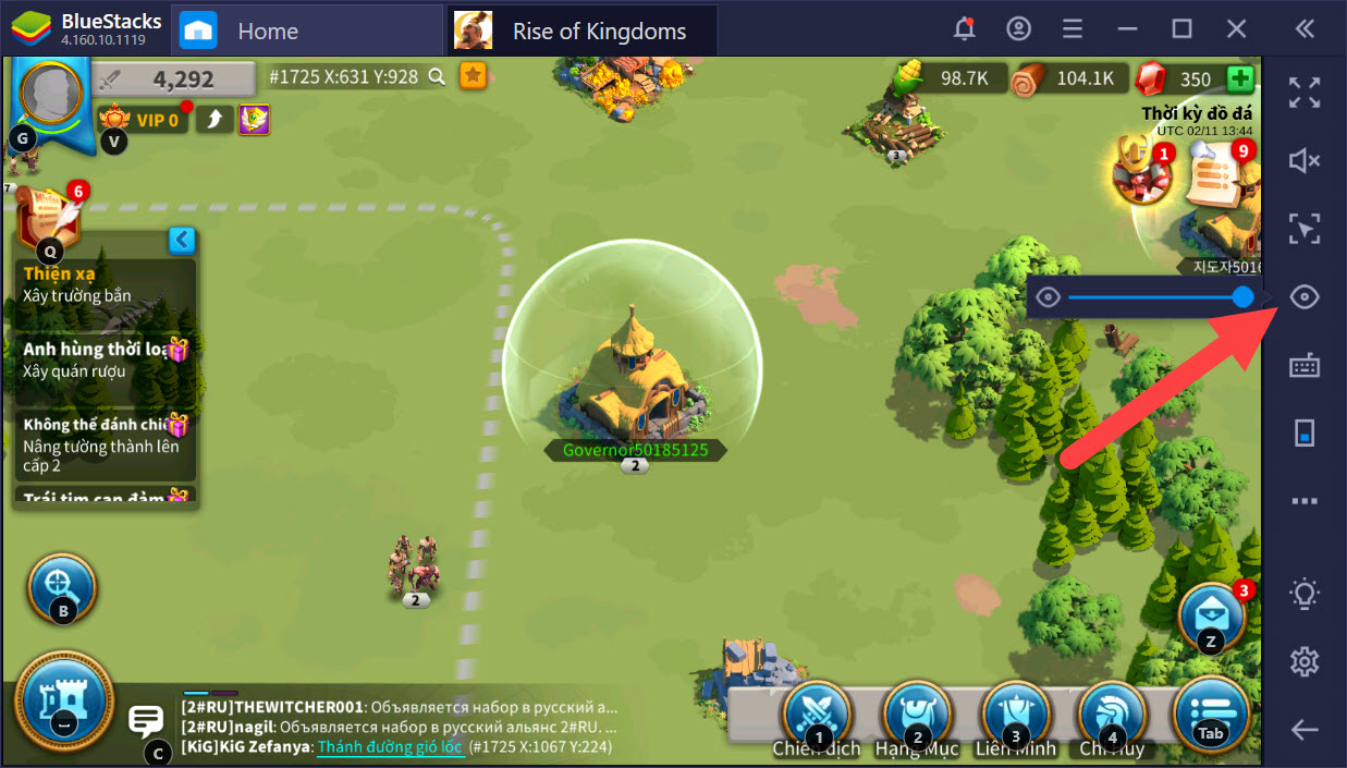 Tối ưu Rise of Kingdoms với thiết lập Game Controls trên BlueStacks