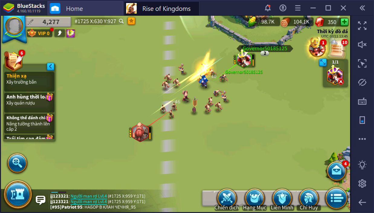 Tối ưu Rise of Kingdoms với thiết lập Game Controls trên BlueStacks
