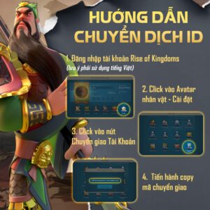 Rise of Kingdoms – Gamota: Hướng dẫn chuyển dịch tài khoản