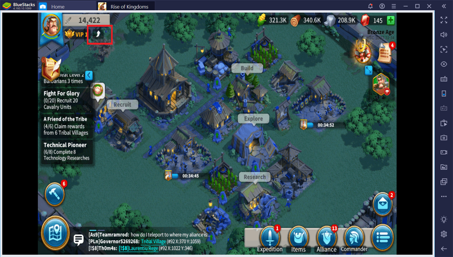 Rise of kingdoms тормозит в bluestacks