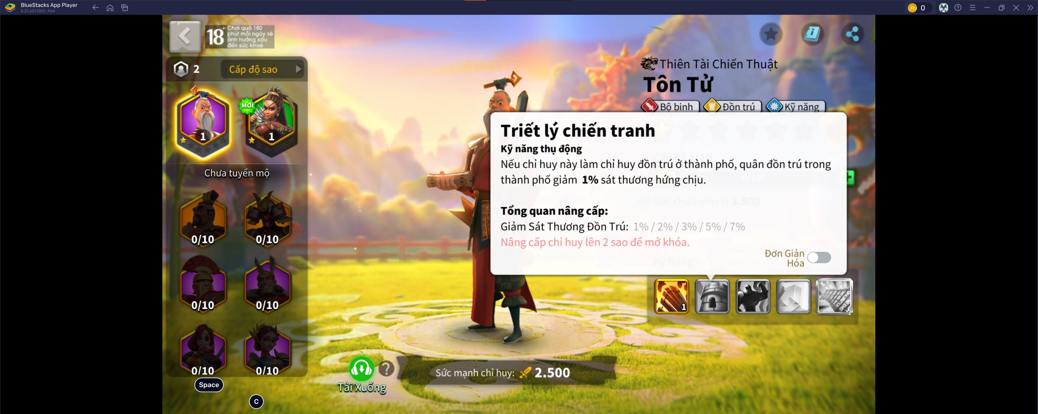 Rise of Kingdoms - Gamota: Hướng dẫn sử dụng tướng Tôn Tử