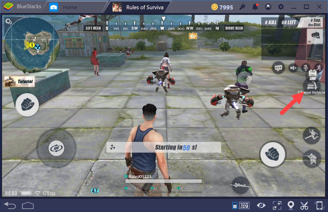 Cách lái máy bay trong chế độ bắn súng đua xe trong Rules of Survival