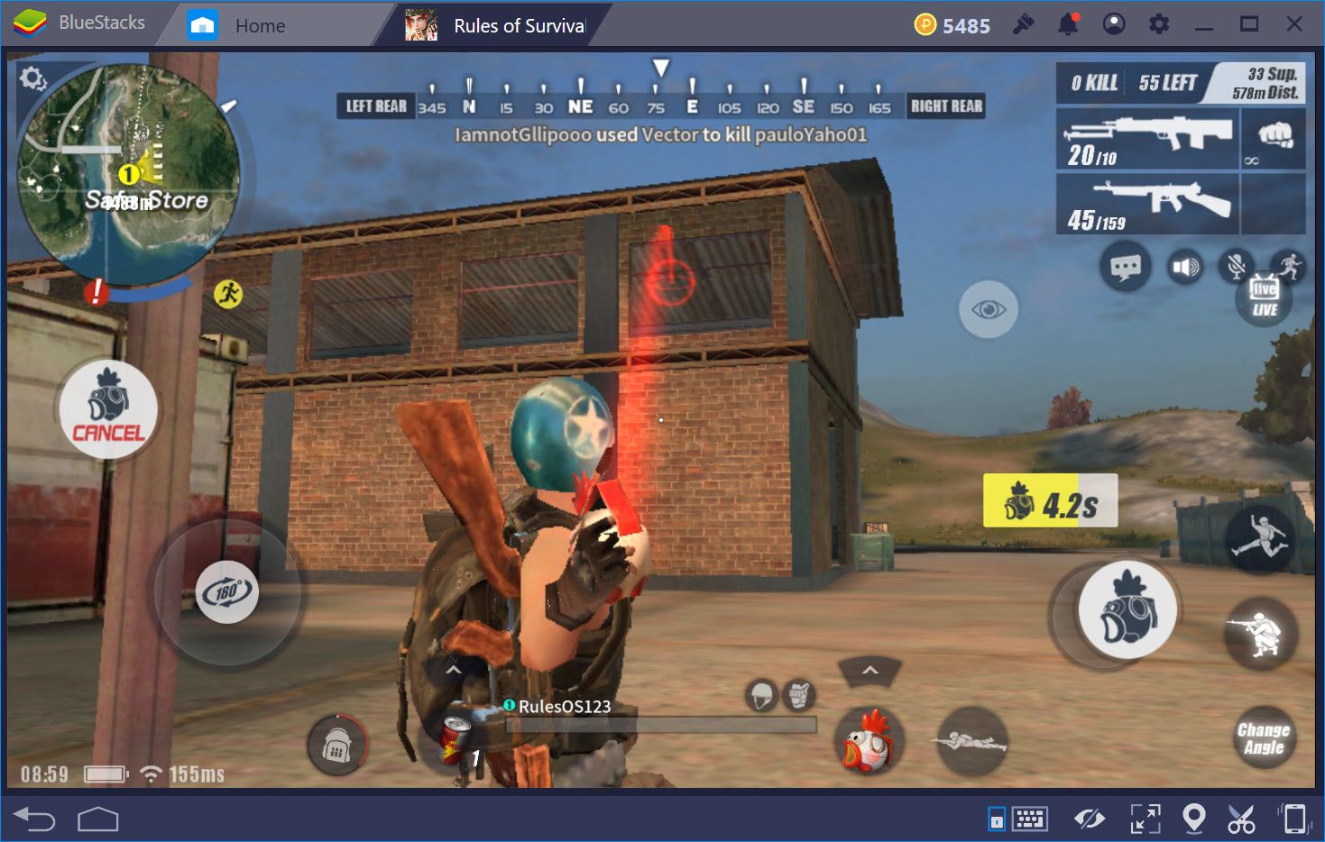 Vũ khí nên dùng khi tấn công nhà trong Rules of Survival