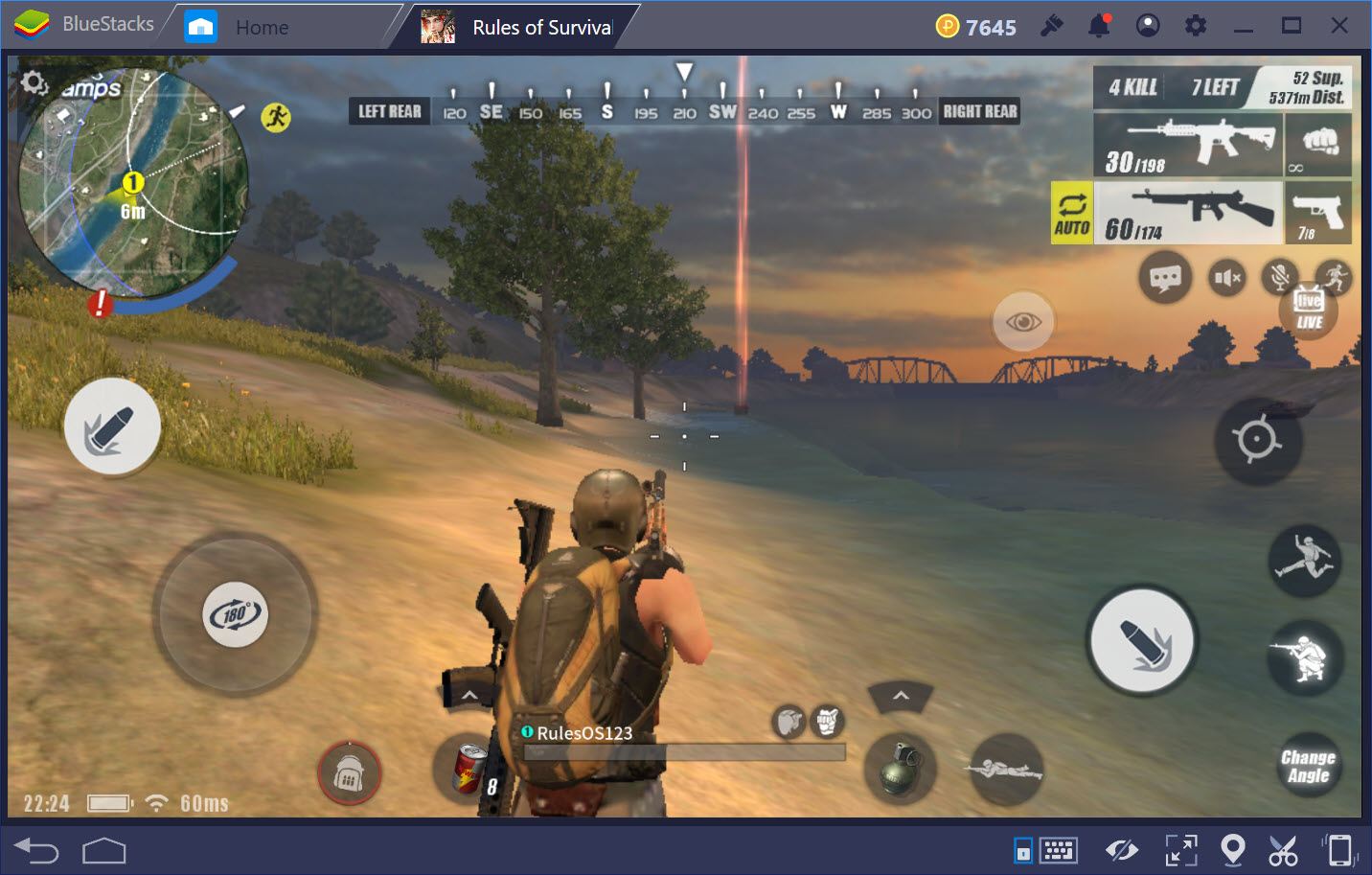 Hướng dẫn di chuyển bo an toàn trong Rules of Survival