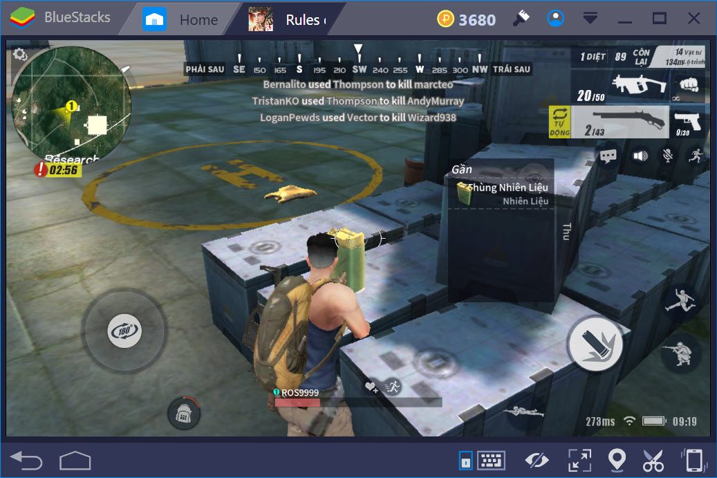 Cách lái xe trong Rules of Survival khi chơi trên BlueStacks