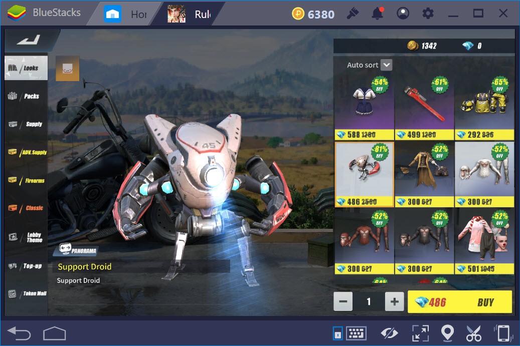 Cách sở hữu Robot Droid hỗ trợ trong Rules Of Survival