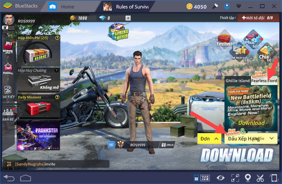 Trải nghiệm map mới khổng lồ Fearless Fiord trong Rules of Survival