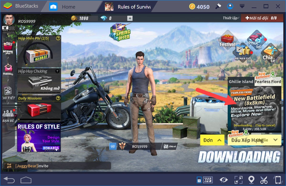 Trải nghiệm map mới khổng lồ Fearless Fiord trong Rules of Survival