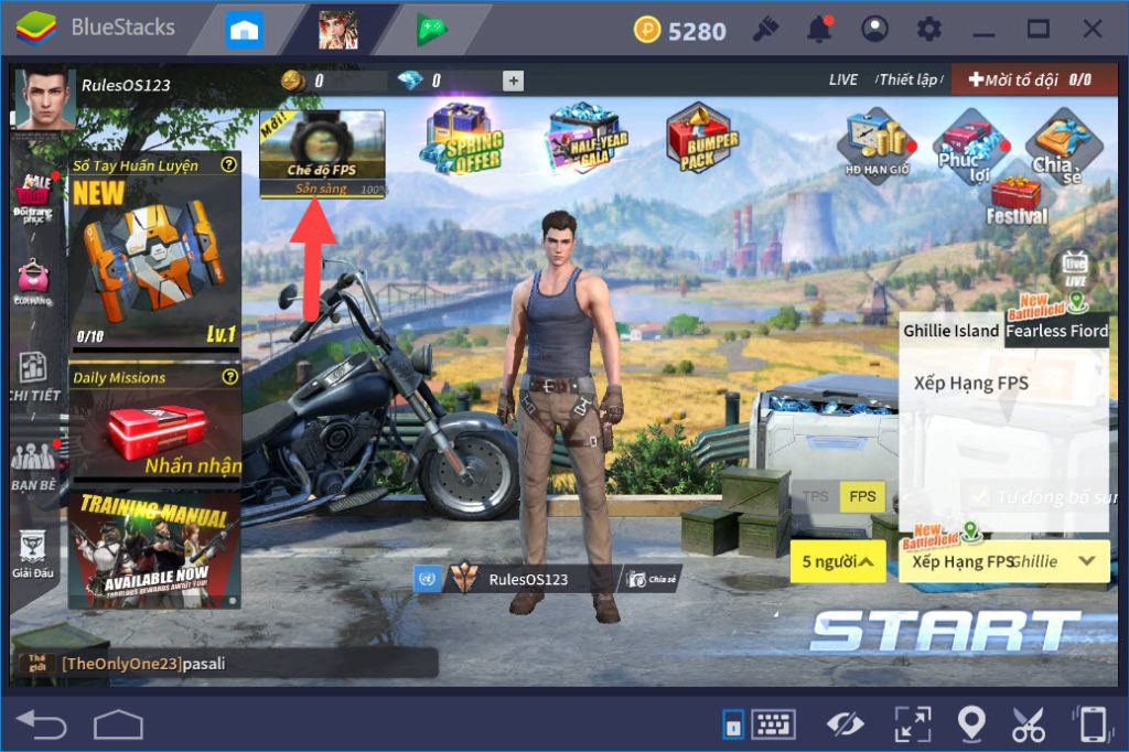 Cách chơi Rules of Survival chế độ FPS với BlueStacks trên PC | BlueStacks