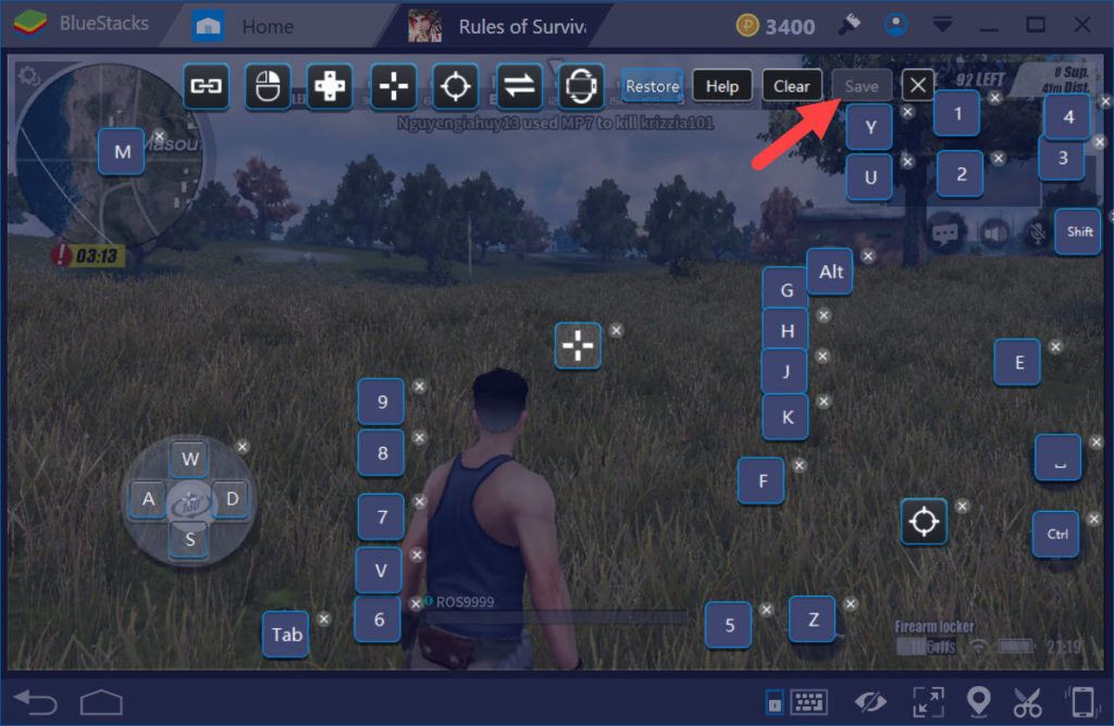 Rules of Survival: Hướng dẫn gán phím tắt khi chơi trên BlueStacks ...