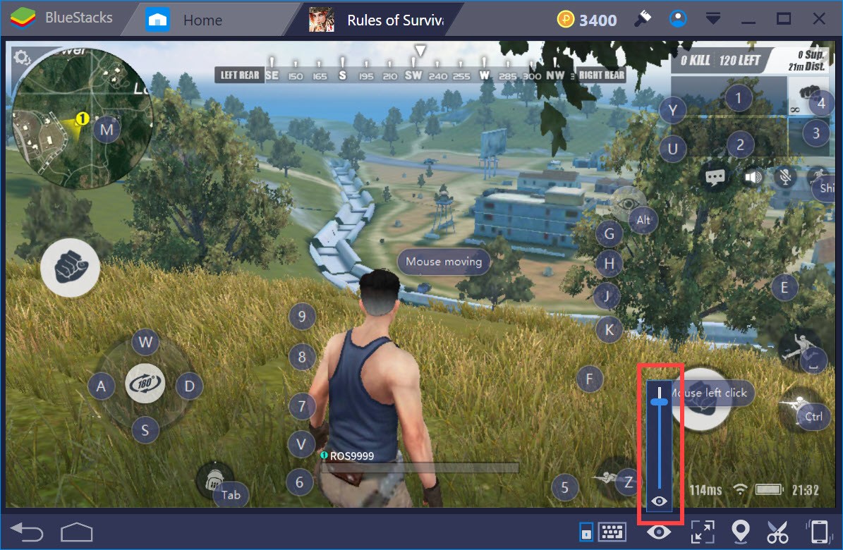 Rules of Survival: Hướng dẫn gán phím tắt khi chơi trên BlueStacks