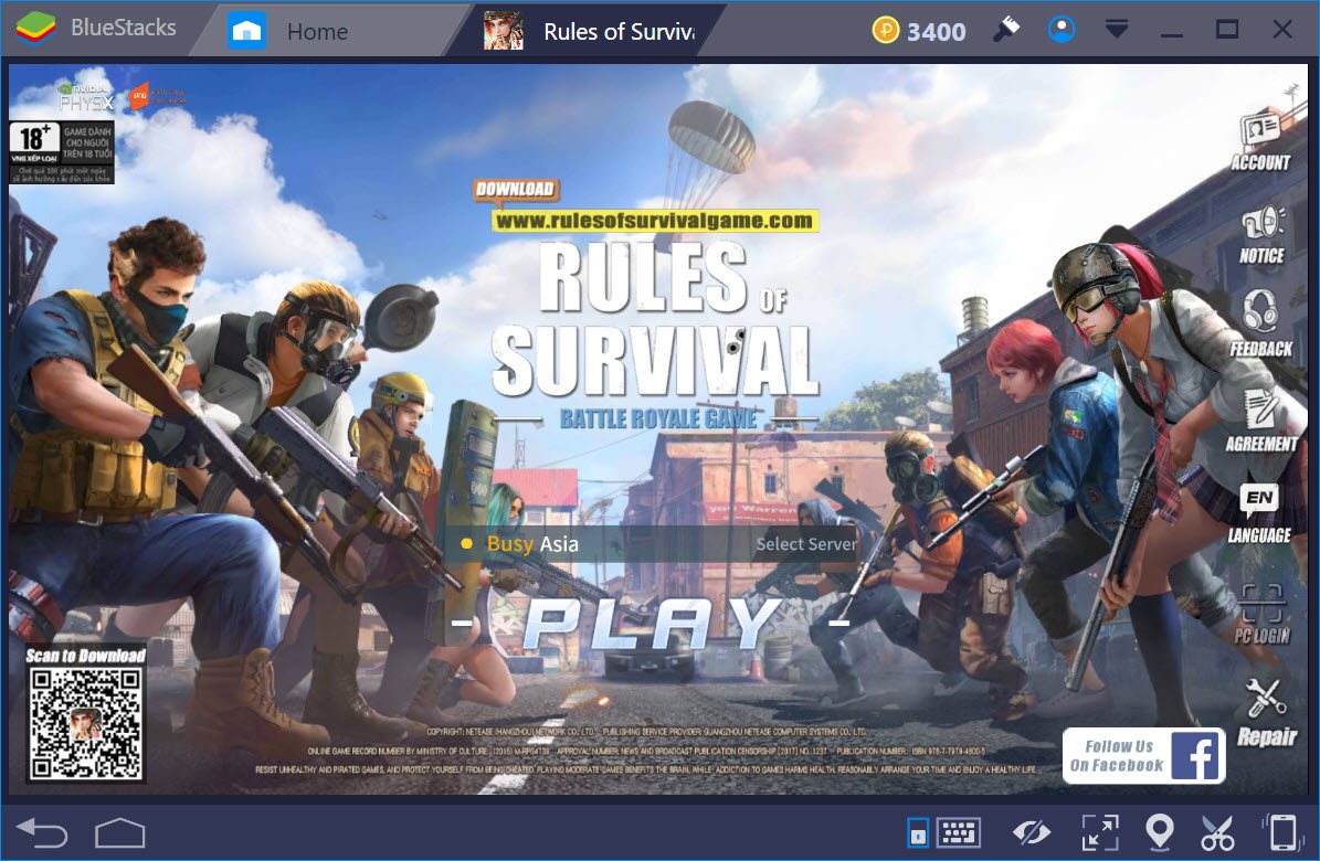 Rules of Survival: Cách thiết lập cấu hình, chế độ hiển thị khi chơi trên BlueStacks