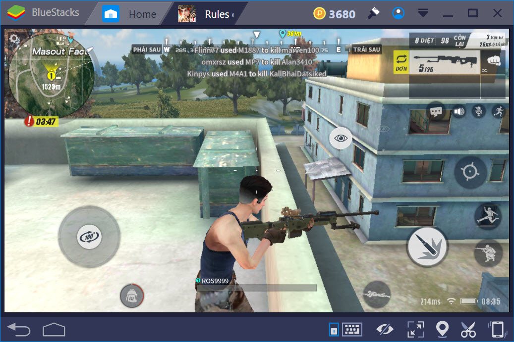 Tất tần tật về các loại vũ khí trong Rules of Survival