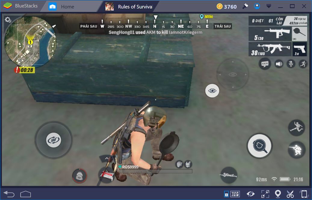 Tất tần tật về các loại vũ khí trong Rules of Survival