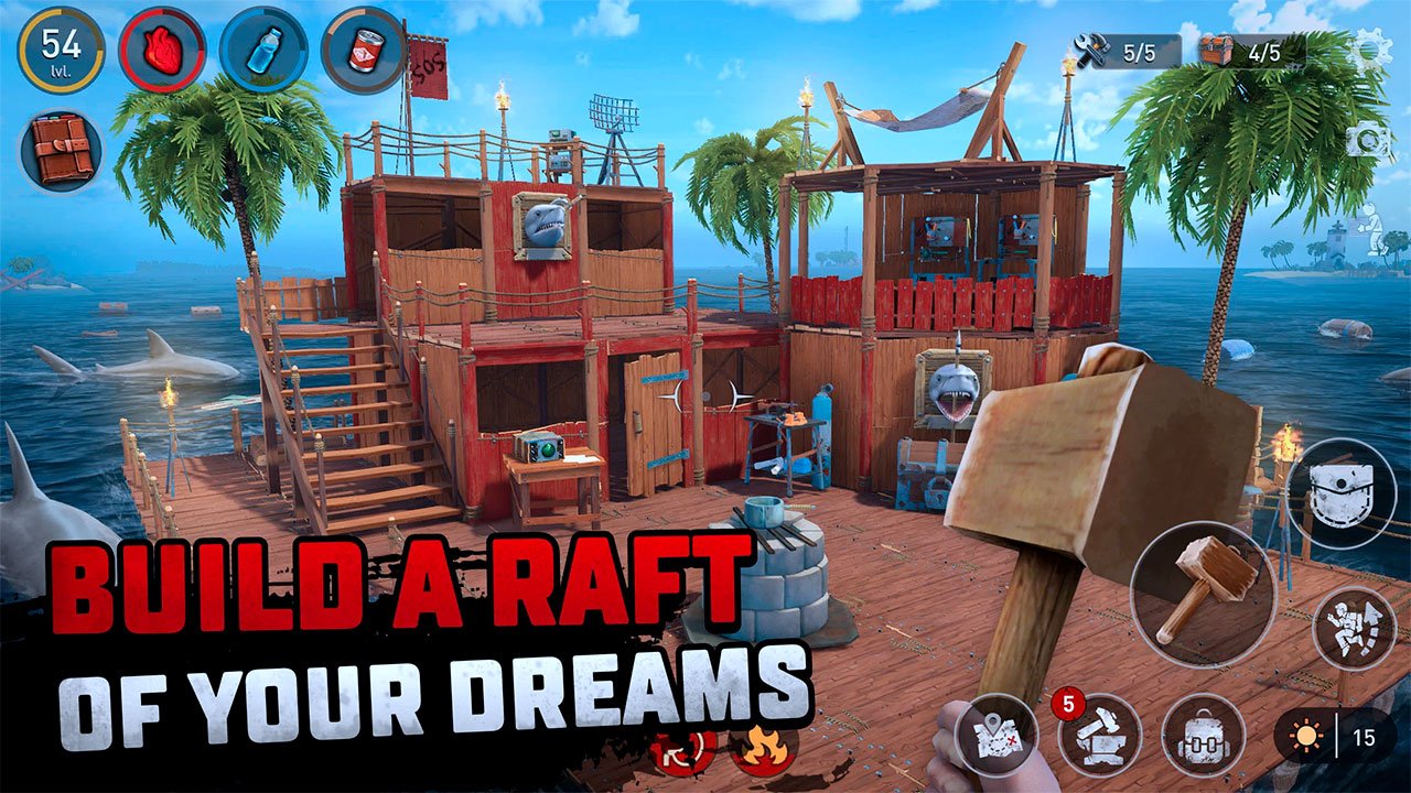 Cùng chơi Raft Survival - Ocean Nomad trên PC với BlueStacks