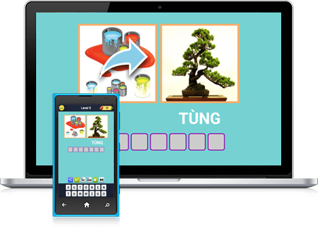 Chơi 2 hình 1 chữ on PC 11