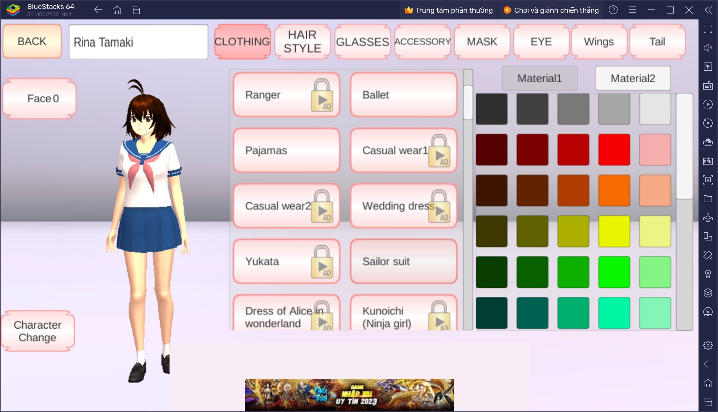 Sắm vai học sinh khi chơi SAKURA School Simulator trên PC