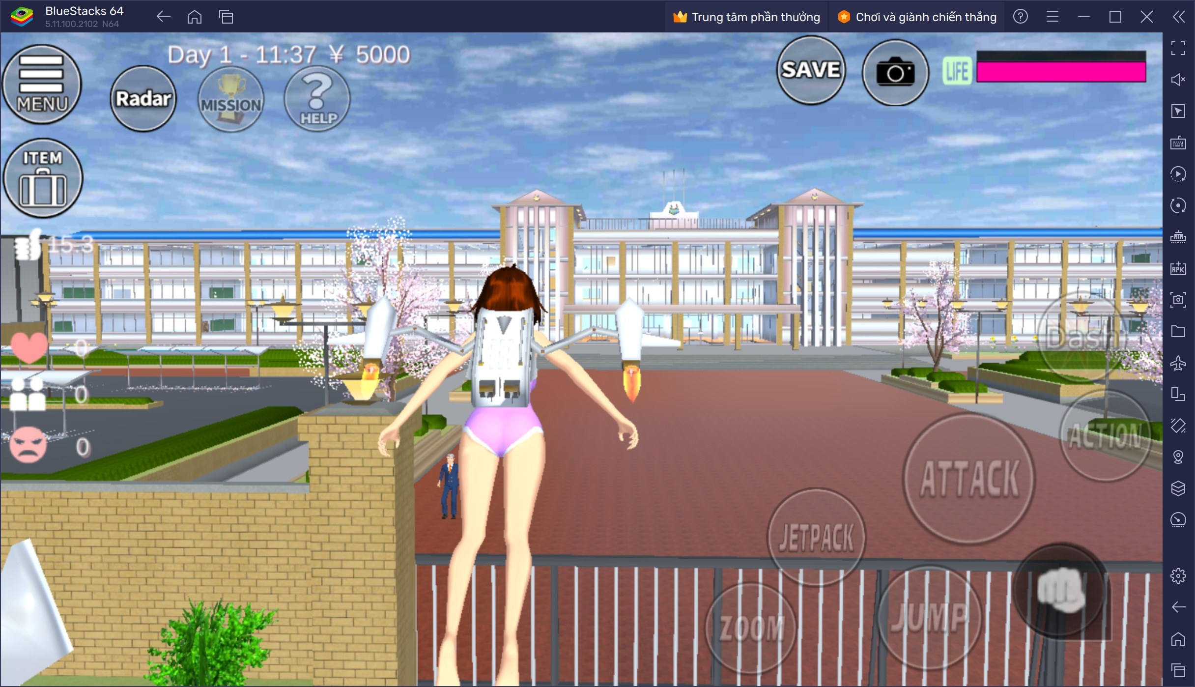 Hướng dẫn tân thủ chơi SAKURA School Simulator trên PC