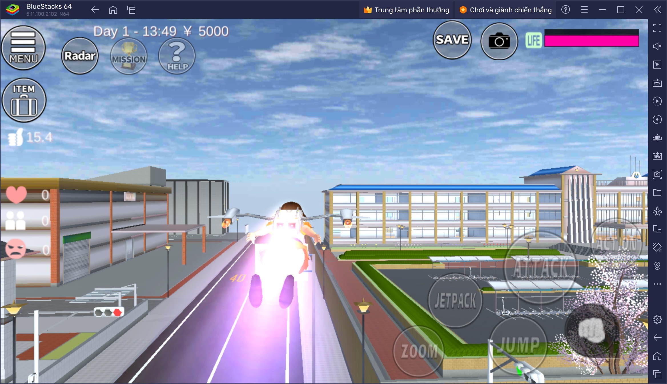 Hướng dẫn tân thủ chơi SAKURA School Simulator trên PC