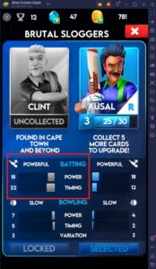 Stick Cricket Clash - Card Tier List