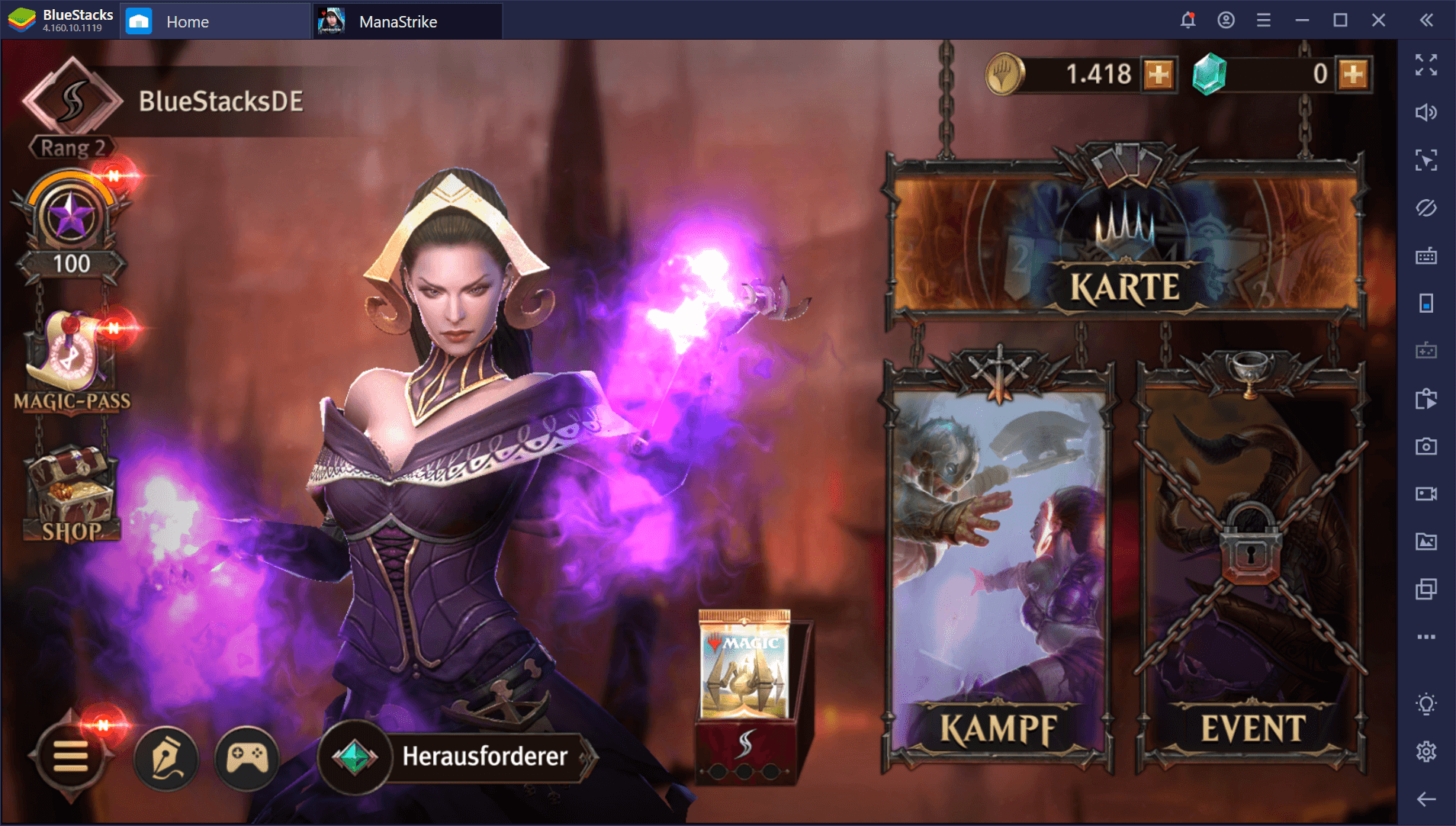 So spielst du Magic: ManaStrike auf BlueStacks