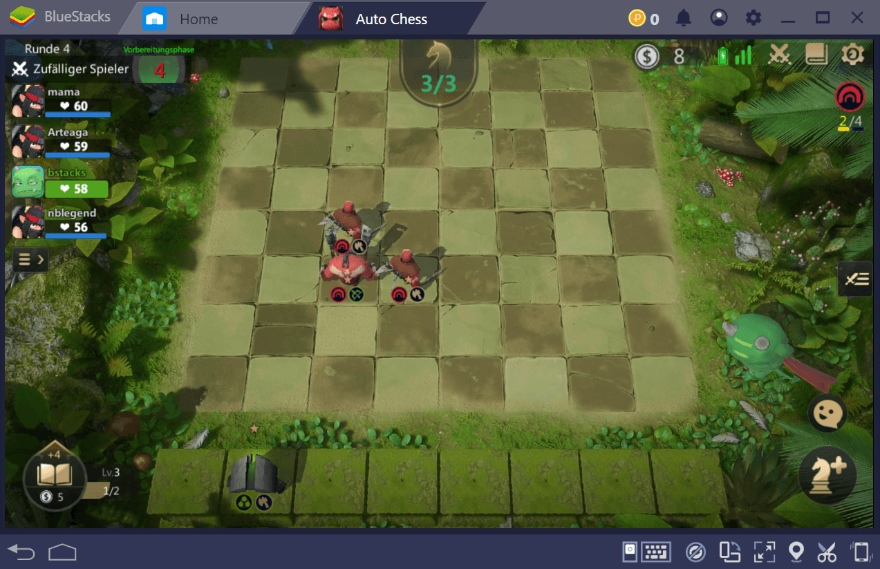 Der Schlachtablauf in Auto Chess