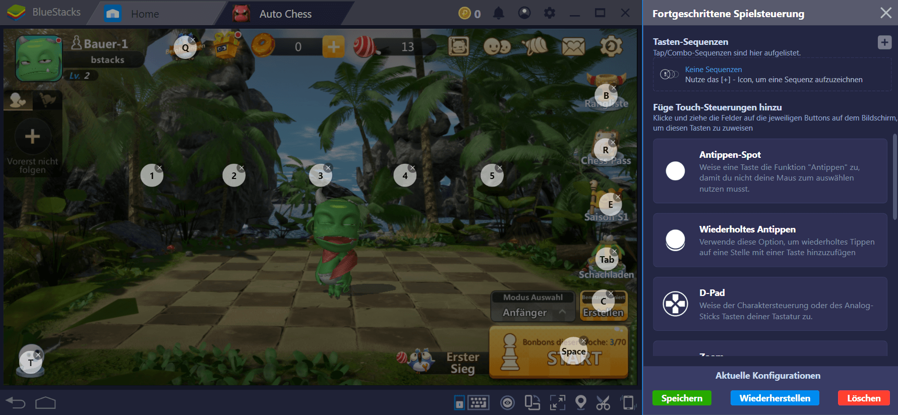 BlueStacks Installations- and Bedienungs-Guide für Auto Chess