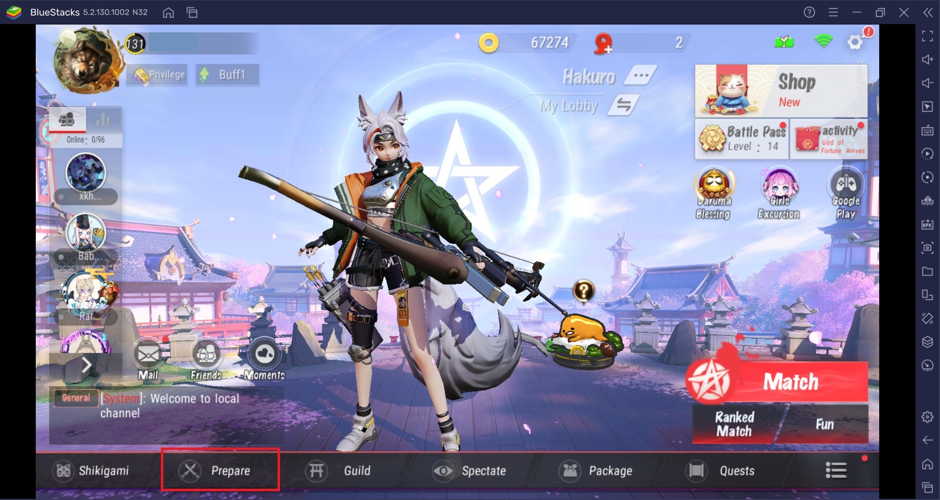 Setting Keyboard dan Mouse terbaik untuk MOBA Game Control Onmyoji Arena di BlueStacks