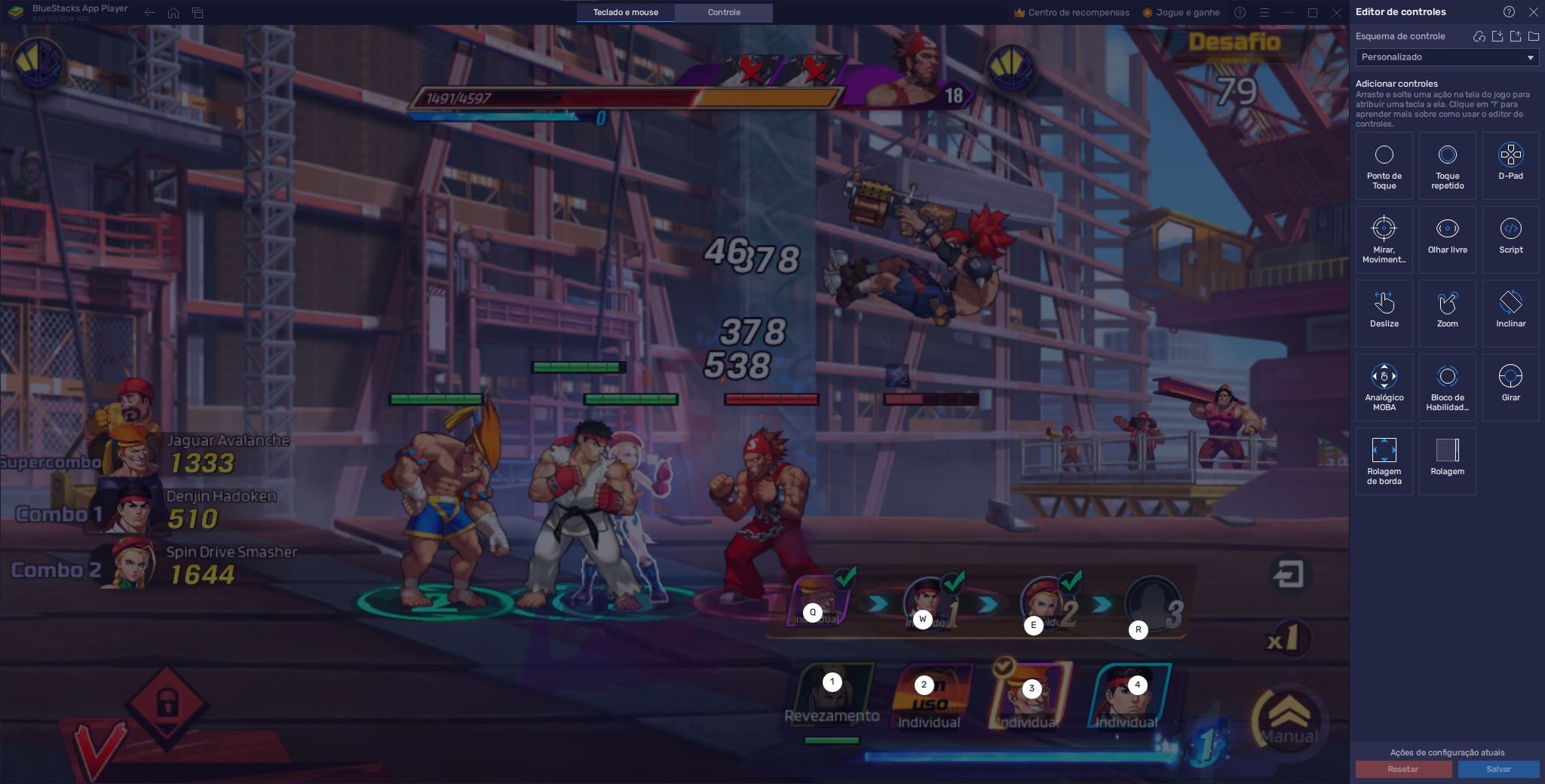 Street Fighter: Duel no PC - Melhore seu jogo e seu progresso com o BlueStacks