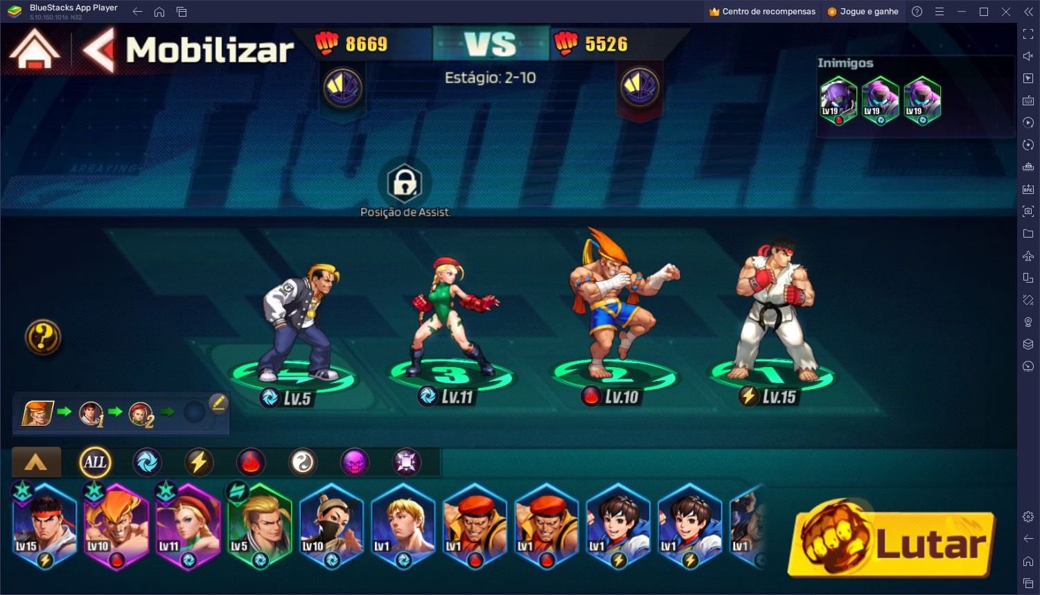 Street Fighter: Duel no PC - Melhore seu jogo e seu progresso com o BlueStacks