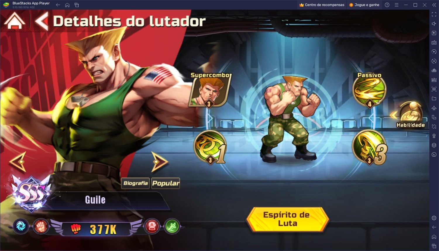 Street Fighter V recebe Guile