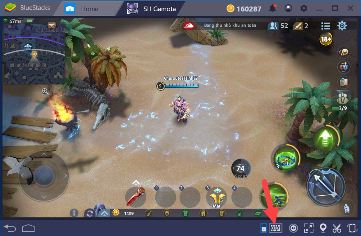 Thiết lập Game Controls khi chơi Survival Heroes Gamota với BlueStacks