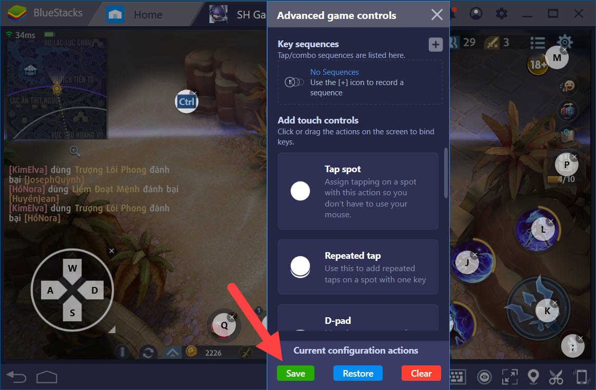 Thiết lập Game Controls khi chơi Survival Heroes Gamota với BlueStacks