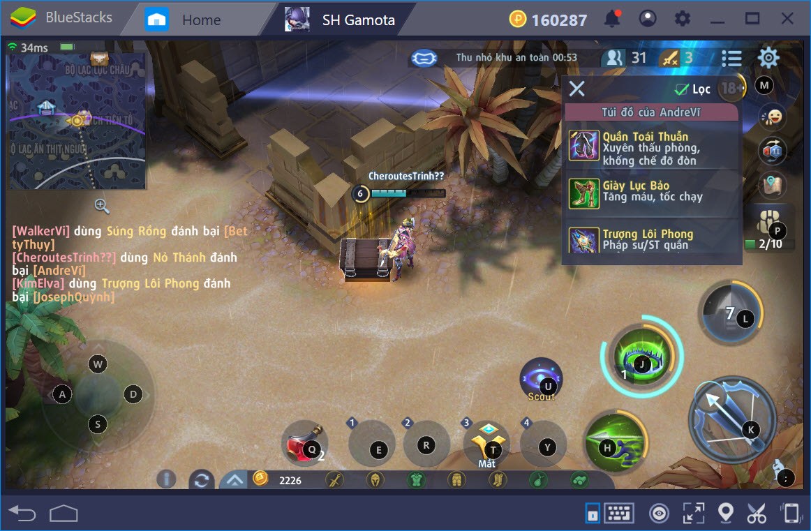 Thiết lập Game Controls khi chơi Survival Heroes Gamota với BlueStacks